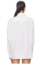 view 3 of 5 Linen Long Sleeve Sport Shirt in Classic Oxford White