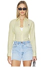 view 1 of 5 Linen Long Sleeve Sport Shirt in Oasis Yellow Blue White
