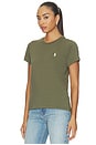view 2 of 5 Jersey Short Sleeve Crew Neck T-shirt in Dense Olive