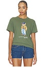 view 1 of 4 Vintage Jersey Crew Neck T-shirt in Dense Olive