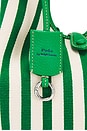 view 5 of 5 Polo Play Striped Canvas Medium Tote in Parrot & White