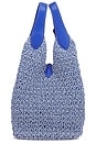 view 2 of 4 Medium Tote in Bright Blue & Optic White