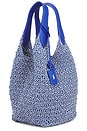 view 3 of 4 Medium Tote in Bright Blue & Optic White