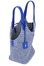 view 4 of 4 Medium Tote in Bright Blue & Optic White