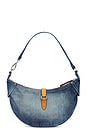 view 2 of 4 Denim & Leather Shoulder Bag in Medium Wash