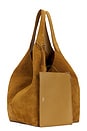 view 3 of 4 Suede Large Tote in Caramel