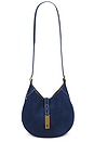 view 1 of 5 Suede Small Shoulder Bag in Dark Jean