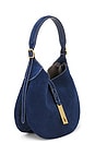 view 4 of 5 Suede Small Shoulder Bag in Dark Jean