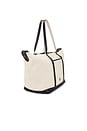 view 3 of 4 BOLSA TOTE GRANDE DE LONA in Ecru & Navy