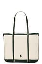 view 2 of 4 Fall Bear Small Tote in Ecru & Northwest Pine