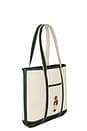 view 3 of 4 Fall Bear Small Tote in Ecru & Northwest Pine