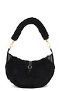 view 2 of 4 Shearling & Vachetta Leather Shoulder Bag Small in Black