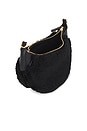 view 4 of 4 Shearling & Vachetta Leather Shoulder Bag Small in Black