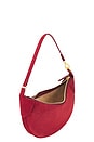 view 4 of 4 Suede Shoulder Bag Small in Pomegranate