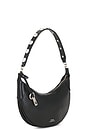 view 4 of 5 Sport Calf Studded Crossbody Bag Small in Black