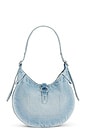 view 2 of 7 Denim Shoulder Bag Small in Linda Wash