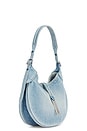 view 3 of 7 Denim Shoulder Bag Small in Linda Wash