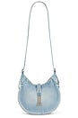 view 5 of 7 Denim Shoulder Bag Small in Linda Wash