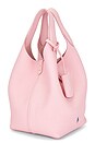 view 4 of 5 Shiny Drum Pebble Mini Crossbody Bag in Cotton Candy