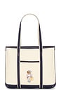 view 1 of 4 BOLSO TOTE LONA CANVAS TOTE BAG in Ecru & Newport Navy