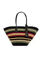 view 1 of 4 SAC FOURRE-TOUT TWIST RAFFIA in Multi Stripe