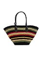 view 2 of 4 SAC FOURRE-TOUT TWIST RAFFIA in Multi Stripe