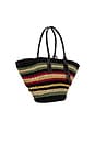 view 3 of 4 SAC FOURRE-TOUT TWIST RAFFIA in Multi Stripe