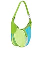 view 3 of 4 Small Shoulder Bag in Lime Turquoise Tie Dye
