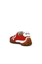 view 3 of 6 Nappa Leather Low Top Sneakers in Cruise Red & Deckwash White