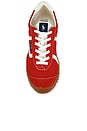view 4 of 6 Nappa Leather Low Top Sneakers in Cruise Red & Deckwash White