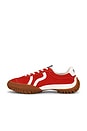 view 5 of 6 Nappa Leather Low Top Sneakers in Cruise Red & Deckwash White