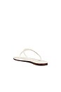 view 3 of 5 Nappa Thong Flat Sandals in White