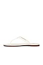 view 5 of 5 Nappa Thong Flat Sandals in White