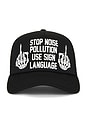 view 1 of 2 Pollution Trucker Hat in Black