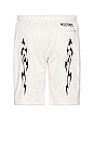 view 2 of 4 Flame Mesh Shorts in White