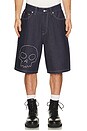 view 1 of 5 SHORTS SKULL in Denim