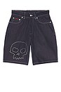 view 4 of 5 SHORTS SKULL in Denim