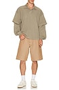 view 4 of 6 Cat Mirror Shorts in Beige