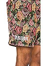 view 6 of 6 Floral Woven Shorts in Black