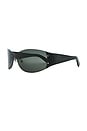 view 2 of 3 Bona Wrap Sunglasses in Black
