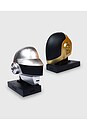 view 2 of 2 x Daft Punk Helmets Bookend in Metallic