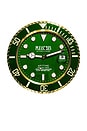 view 1 of 1 Anytime Clock in Gold & Green