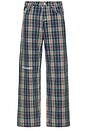 view 1 of 5 Formula Plaid Baggy Jeans in Navy