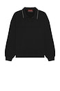 view 1 of 4 Tweak Studded Polo Sweatshirt in Black