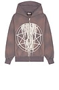 view 1 of 4 Nonagram Zip Hoodie in Smoke