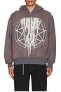 view 3 of 4 Nonagram Zip Hoodie in Smoke