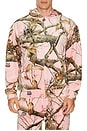 view 4 of 5 Realtree Velour Hoodie in Pink Edge