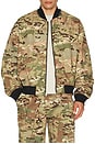 view 6 of 7 Gem Camo Bomber in Camo