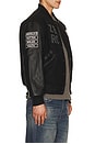view 3 of 7 x Zero Skateboards Varsity Jacket in Black