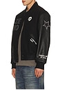 view 4 of 7 x Zero Skateboards Varsity Jacket in Black
